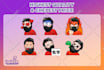 design emote and sub badges