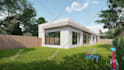 create realistic 3d architectural rendering of exterior and interior