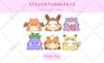 draw cute kawaii doodle illustrations for stickers