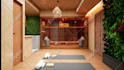 design kitchen, bathroom, livingroom interior 3d and render