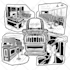 draw simple black and white illustration for you