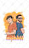 do character illustrations, such as pin ups