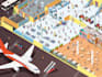 create a flat and isometric illustration for apps and web
