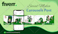 design for your facebook carousels ads, instagram post