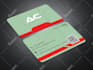 design a modern minimalist business card with print ready files