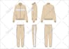 make flat fashion sketches and technical drawing