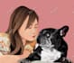 draw your photo with your pet into a vector illustration