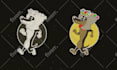 design a professional retro mascot logo in cuphead style