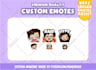 create custom chibi cute emotes for twitch, youtube, discord