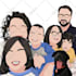 draw a flat minimalist illustration faceless from your photo