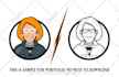 create a minimalist vector avatar, gaming or profile picture