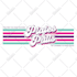 design 3d 70s vintage retro striped typography for logo t shirt
