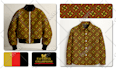 create monogram pattern design for fashion and packaging