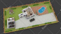 make 3d exterior design, floor plans and interior design