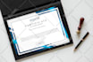 design completion, graduation, award, achievement, and appreciation certificate