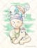 draw a pokemon portrait in vintage style