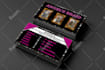 make customized business cards including cartoon, beauty, hair and cosmetics
