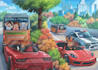 draw cute cartoon illustrations, lofi art, anime, background, wedding, fairytail