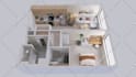 create 2d and 3d floor plans with realistic interior design