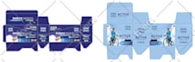 product packaging box design and label desing