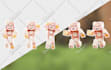 make 5 minecraft poses overlay for youtube twitch thumbnails