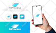 design stunning 3d gradient modern app icon and website logo