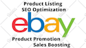 ebay product listing optimization SEO title description sales promotion