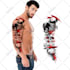 draw custom tattoo design realistic, minimalist tattoo sleeve design