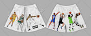 create sublimation shorts design, mockup and vector