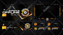 design a professional twitch overlay and streaming package