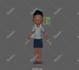 do 3d animation video and 3d character design rig