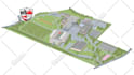 create a beautiful campus map illustration