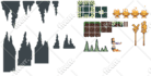 make a cool pixel background or scene