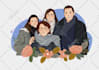 draw cute potrait, wedding, or family potrait in my  style