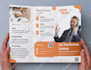 design a clean trifold, bifold brochure, flyer using canva