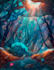 draw fantasy background and landscape