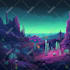 draw digital art backgrounds for videogames