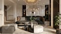 design a 3d sketchup model and interior renders of bedroom and living room
