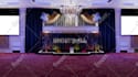 create and realistic 3d event, conference, exhibition, stage