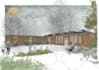 do architectural hand  sketch and rendering