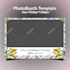design 360 overlay and standard photo booth template
