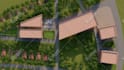 render architectural site plan, master plan, landscape plan