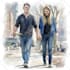 draw a stylish watercolor portrait from your images