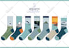 design creative collection and tech pack of socks for your brand