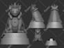 make a 3d character for a game or 3d printing