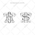 create vintage monogram design