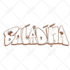 make graffiti logo, bubble lettering or throw up for your brand