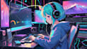 create lofi loop animation for monetize youtube
