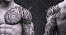 create celtic, nordic, viking, runes tattoo vector stencil design