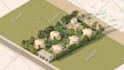 create a 3d model and render an image architecture project